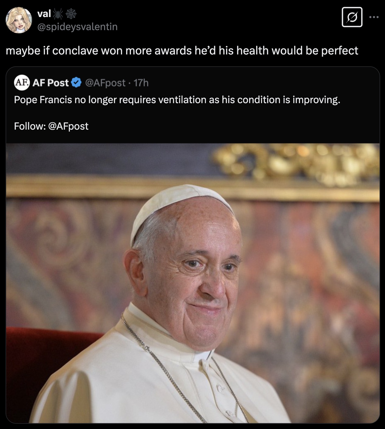 20 Tweets and Reactions to the Pope Flirting With Death